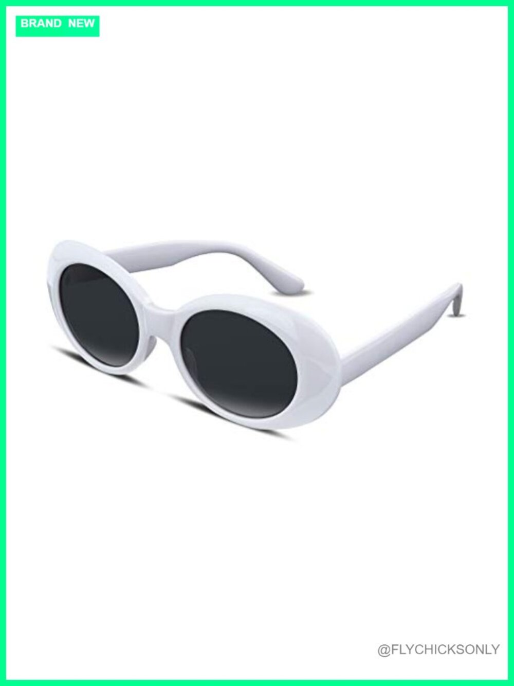 Oval Sunglasses UV400 Full-Frame Trendy Round Oversized Fit